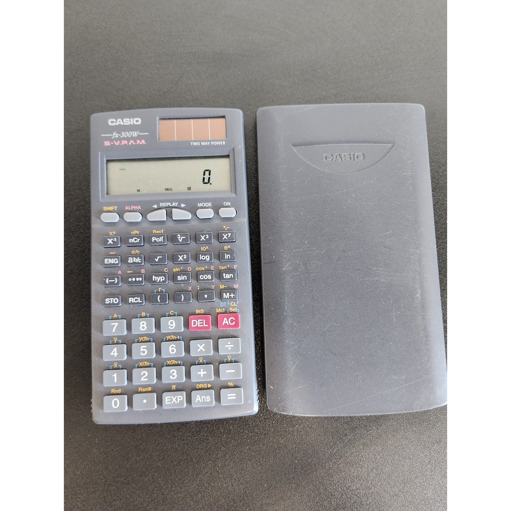 Casio FX-300W Solar Fraction Scientific Calculator With Slide Case